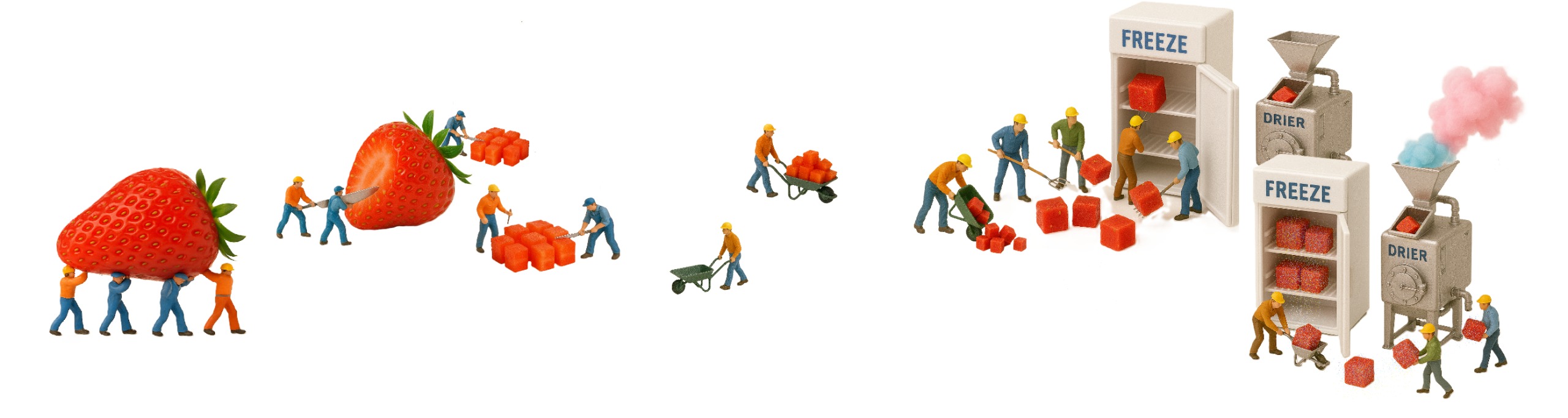 Delicious frezzedried snacks